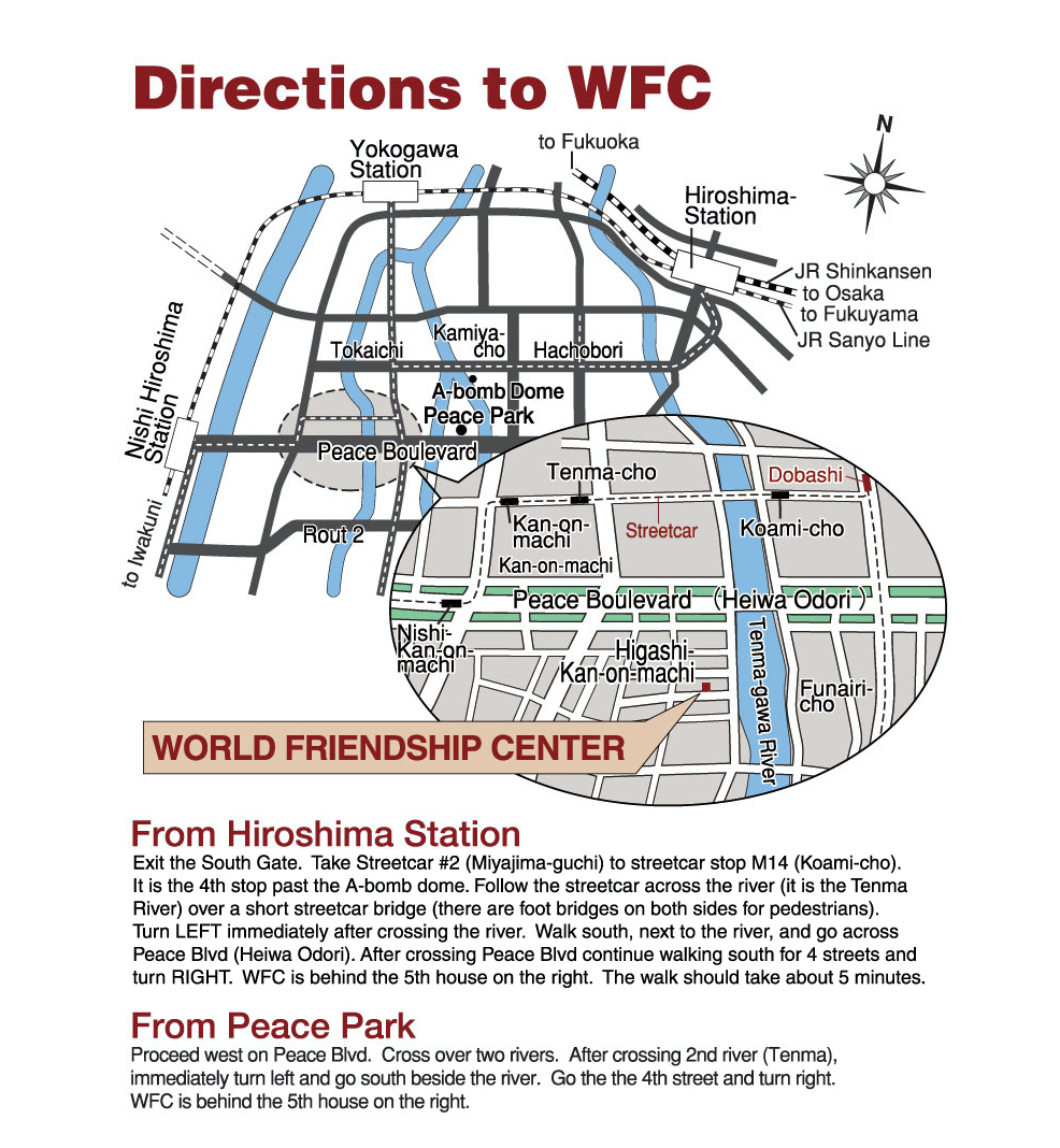 Map explains directions to WFC