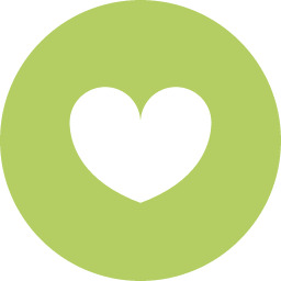 ハートの白抜きアイコン